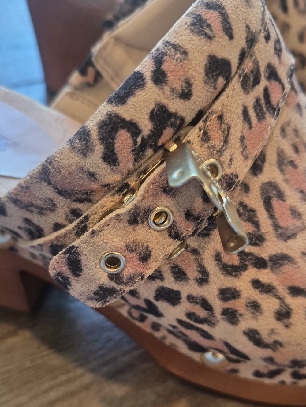 Dr. Scholl's Original Collection Joy Animal Print Stud Detail Platform Clogs, 8 - Picture 12 of 16